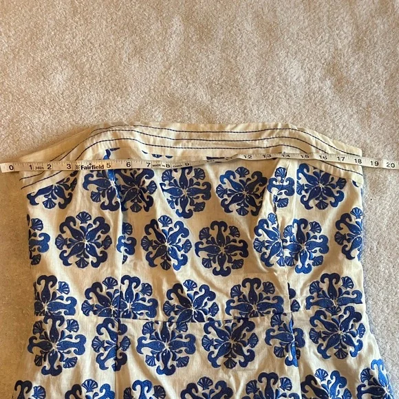Lilly Pulitzer strapless linen blend fish embroidered dress - Picture 11 of 13